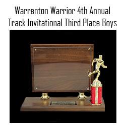Warrenton Warrior Boys 3rd Place 